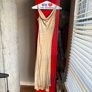 Elie Tahari Gold Silk Dress